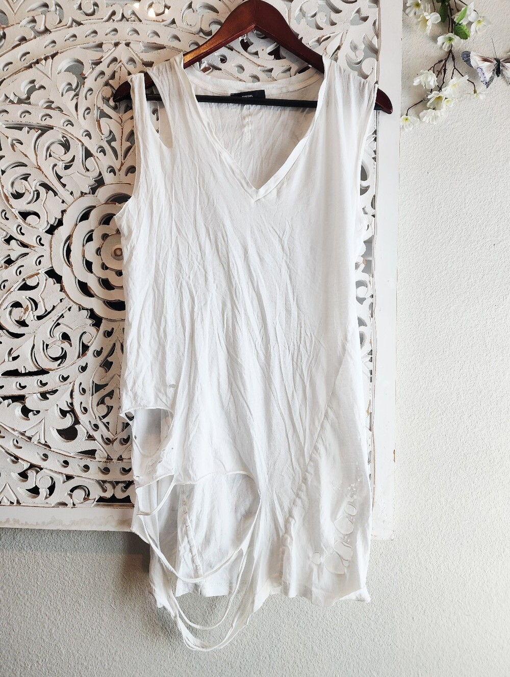 DIESEL T SHANE SLEEVELESS T-SHIRT WOMENS NWOT SIZE SMALL - Picture 6 of 15